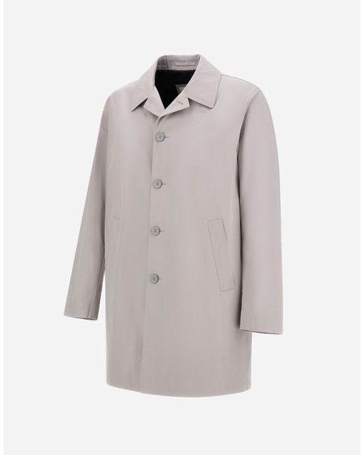 Herno Gray Raincoat for men