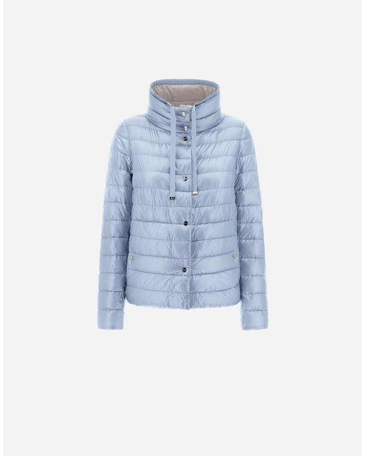 Herno Blue Reversible Cape