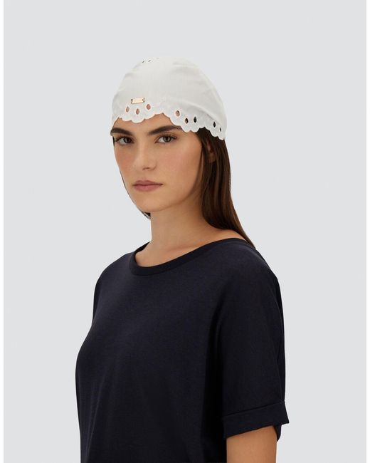 Herno White Scarf