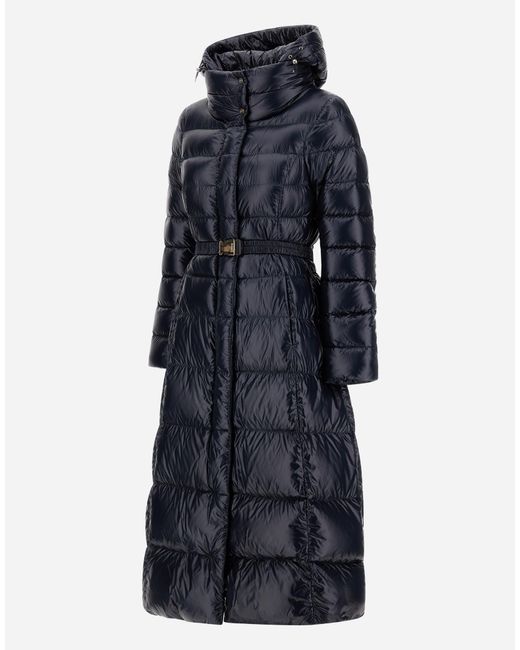 Herno Blue Nylon Ultralight Oversize Jacket