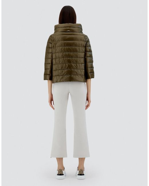 Herno Green Piumino Cappa Iconico Sofia Hdm