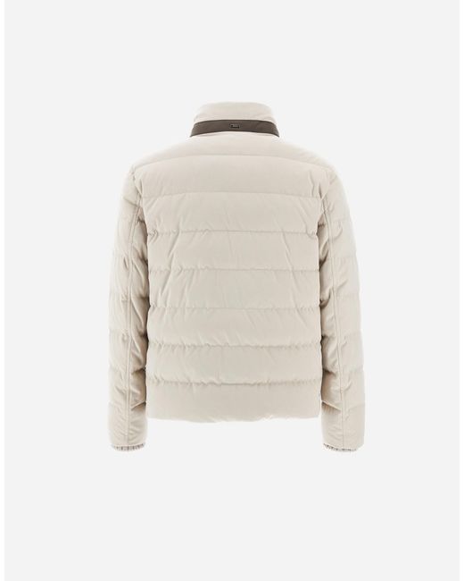 Herno White Suede Effect Jacket for men