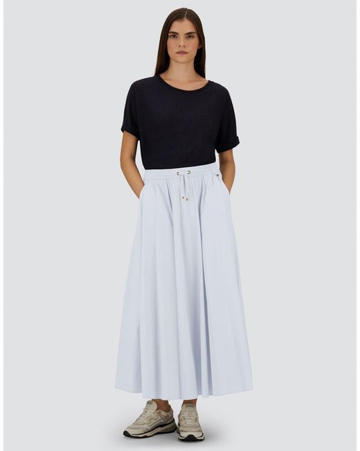 Herno White Light Nylon Stretch Skirt