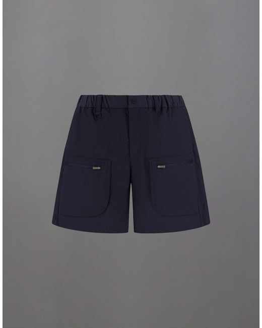 Herno Blue Laminar Shorts