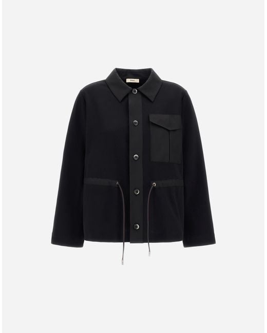 Herno Blue 100% Cotton And Arendelle Interlock Shirt