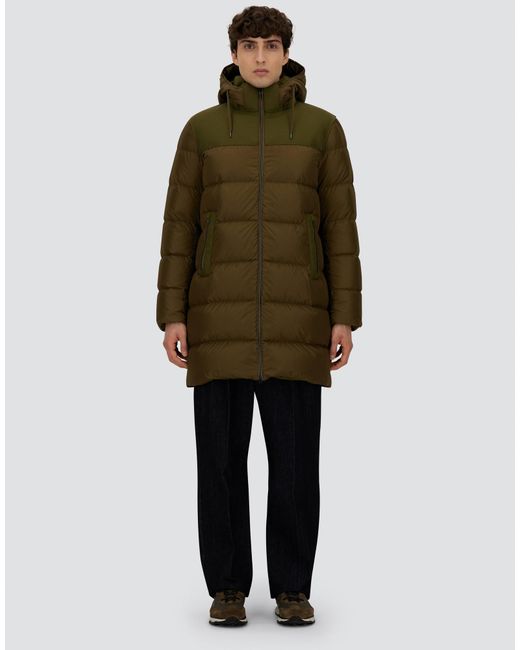 Herno Green Long Jacket for men
