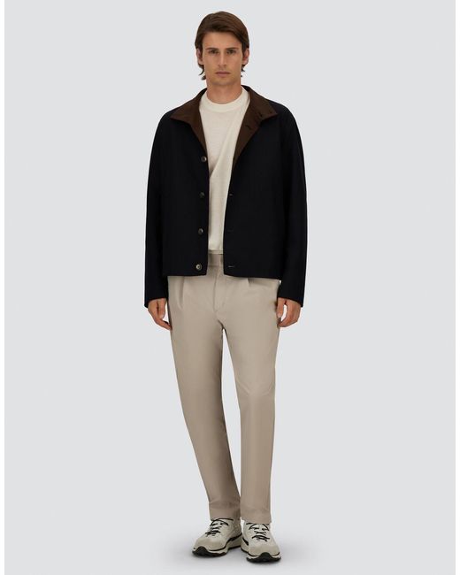 Herno Natural Cotton Feel Trousers With Drawstring for men