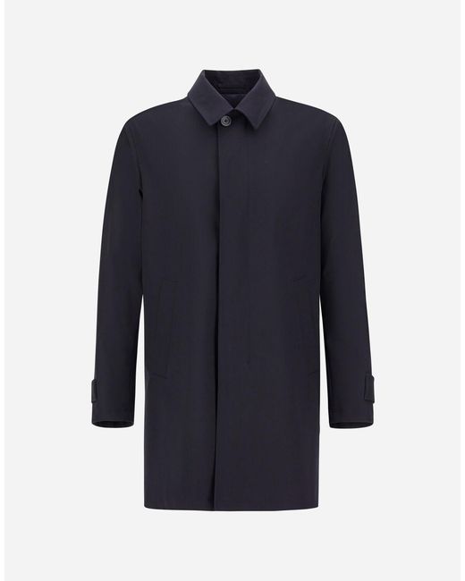 Herno Blue Raincoat for men