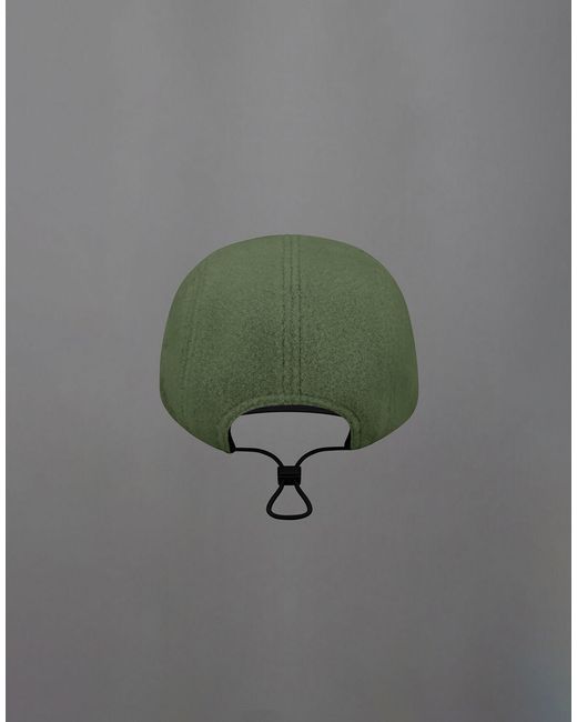 Herno Green Laminar Polar Fleece And Extra Light Stretch Padded Hat