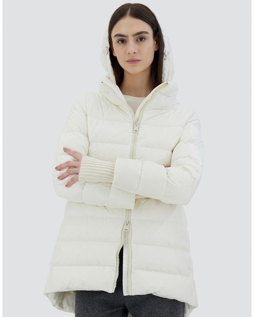 Herno White A-Shape Jacket