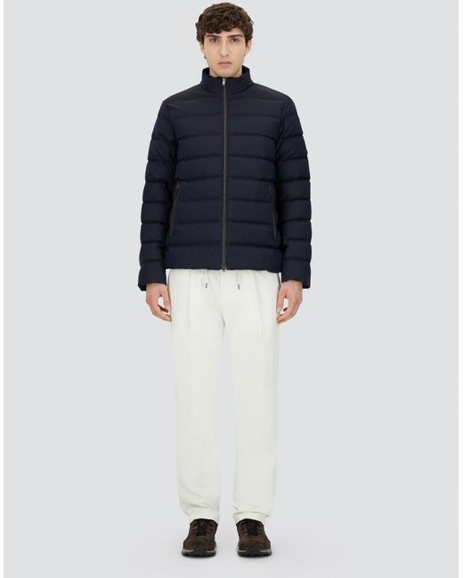 Herno Blue Bomber Jacket for men