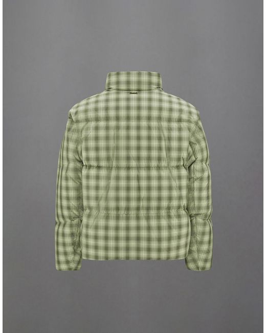 Herno Green Laminar Check Woven Jacket