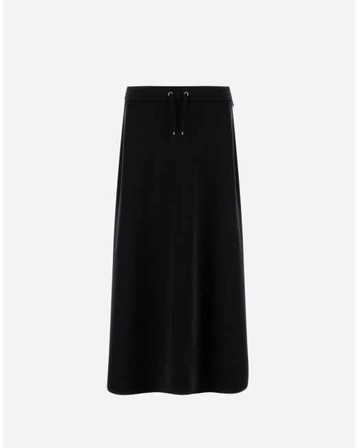 GONNA IN MATT CREPE SATIN di Herno in Black