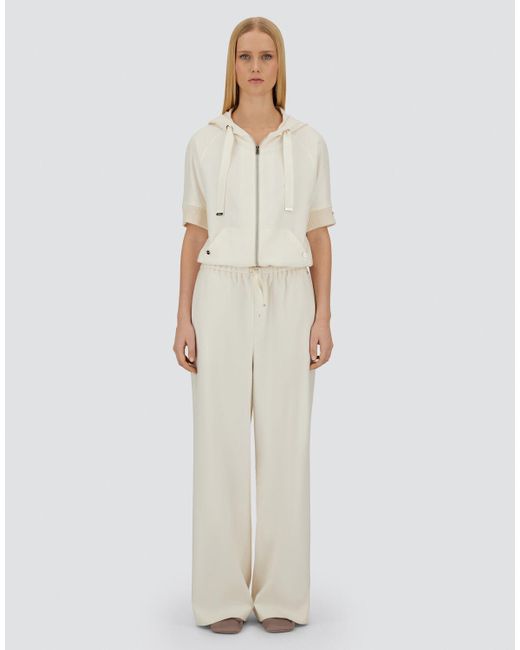 Herno White Resort Trousers