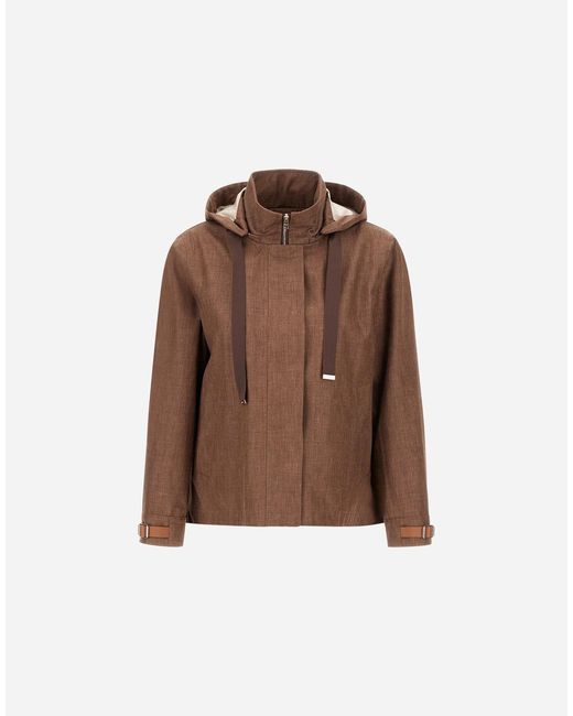 Herno Brown A-Shape Jacket
