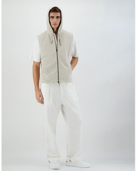 Herno Multicolor Suede-look Sleeveless Jacket for men