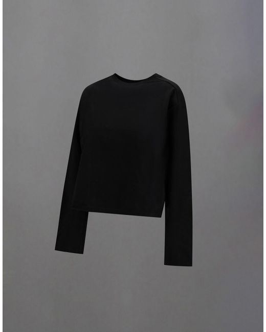 Herno Black Laminar Mercerized Jersey T-Shirt