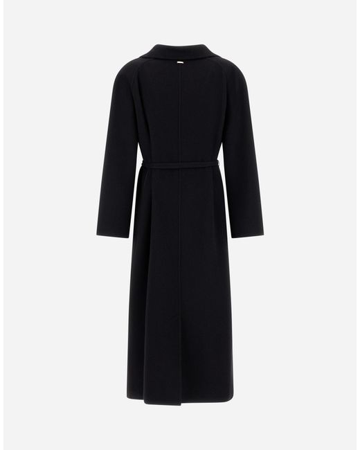 Herno Black Belted Coat