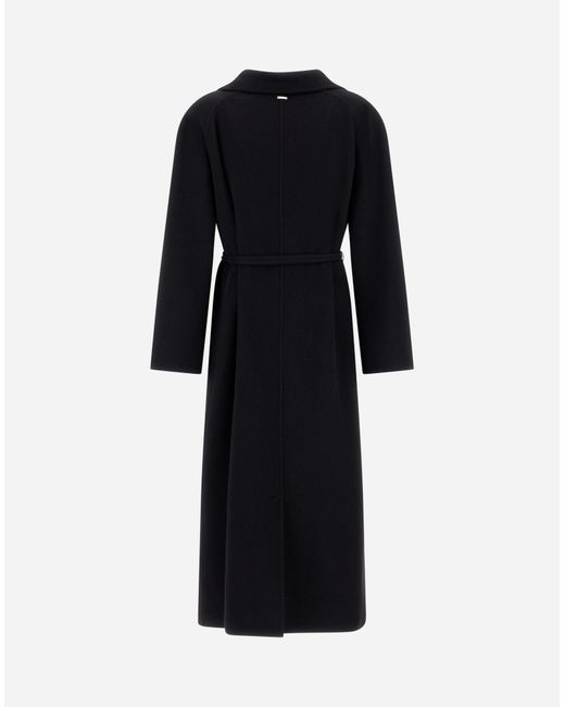 Herno Black Belted Coat