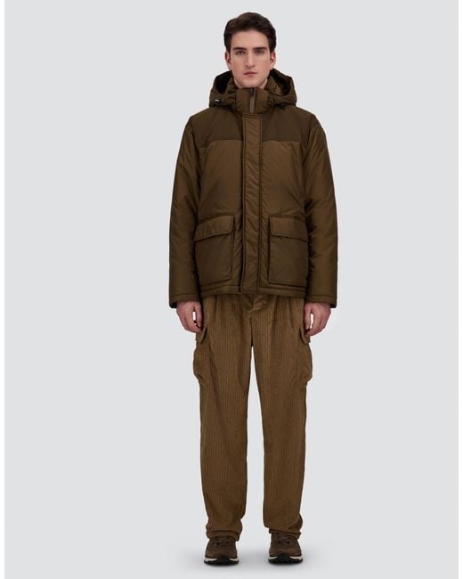 Herno Green Short Parka for men