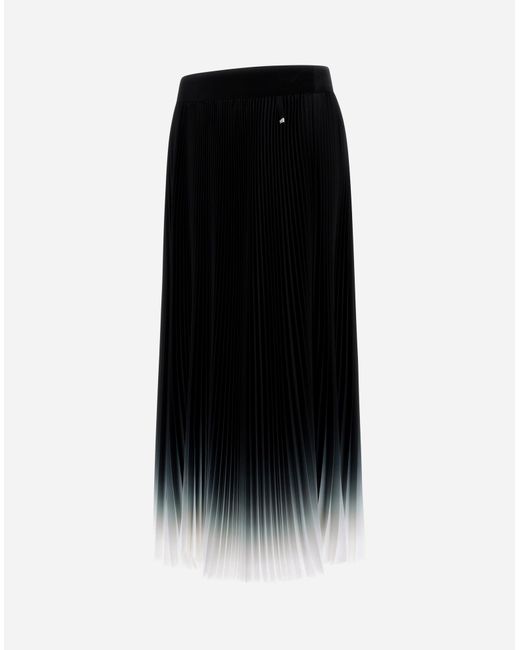 Herno Black Plissé Nuance Skirt