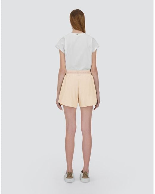 Herno Natural Sponge Effect Sweater Shorts