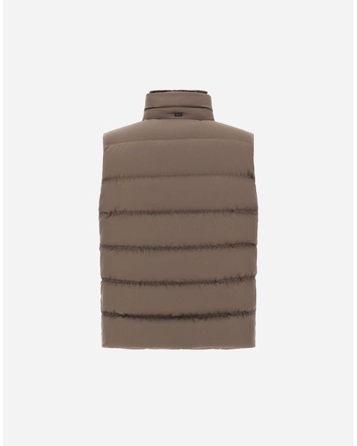 Herno Brown Vest for men