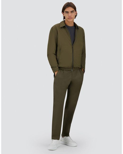 Herno Green Ultralight Crease Shacket for men