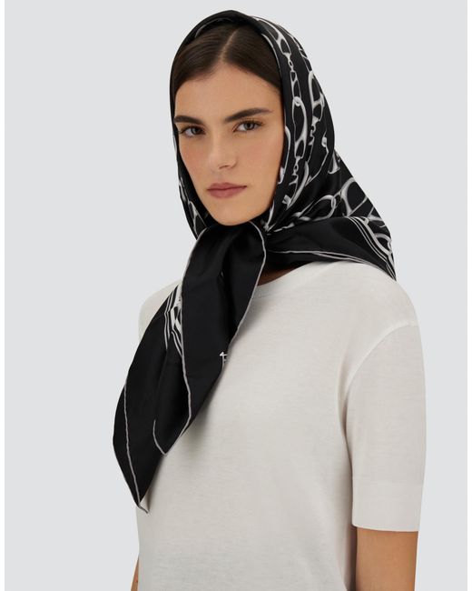 Herno Black Scarf