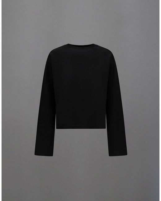 Herno Black Laminar Mercerized Jersey T-Shirt