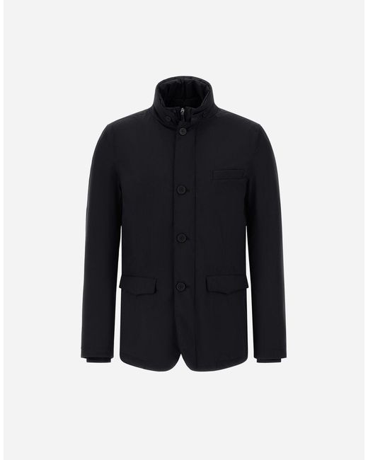Herno Blue Blazer With Bib for men