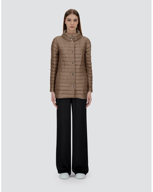 Herno Brown Reversible A-Shape Jacket