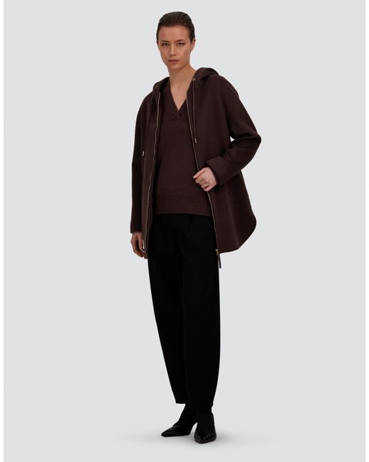 Herno Brown Sable-Effect Wool Jacket