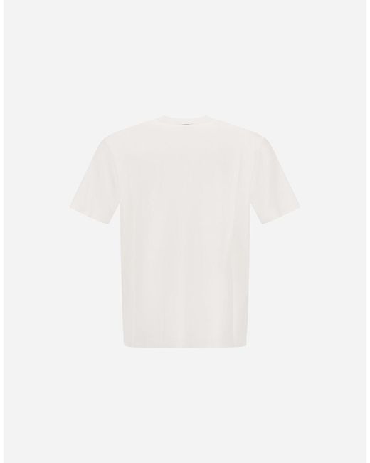 Herno White Jersey Knit Effect T-Shirt for men