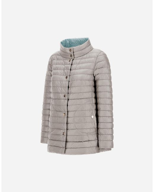 Herno Blue Reversible A-Shape Jacket