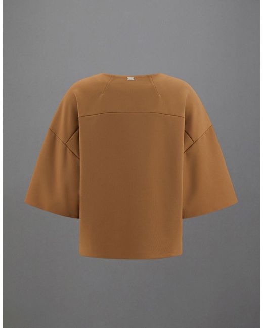 Herno Multicolor Laminar Short-sleeved Sweatshirt In Tech Double