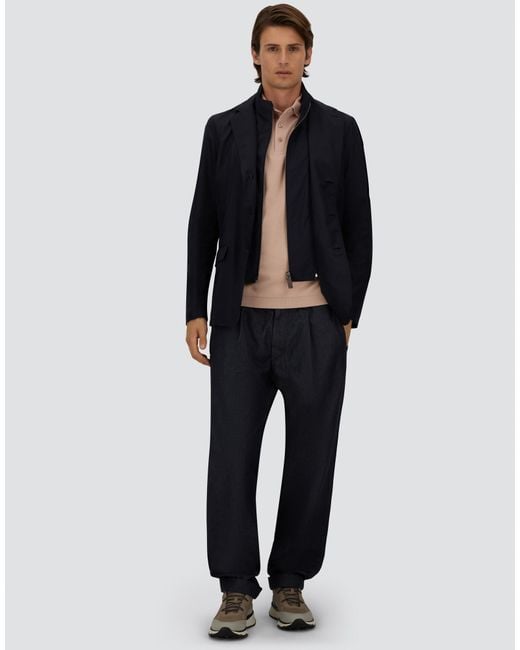 Herno Blue Byron Blazer for men