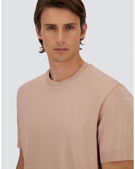 Herno Pink Jersey Knit Effect T-Shirt for men