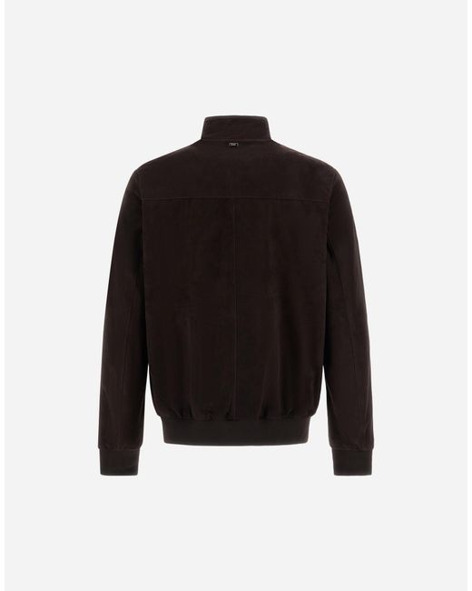 Herno Black Suede Jacket for men