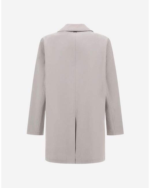 Herno Gray Raincoat for men