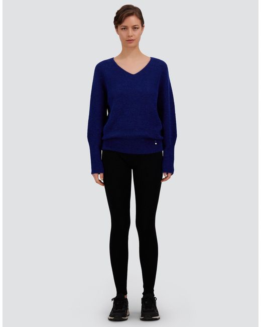 Herno Blue Alpaca And Wool Stocking-Stitch Jumper