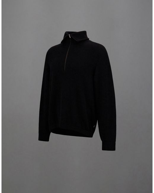 Herno Black Laminar High-Neck Jumper