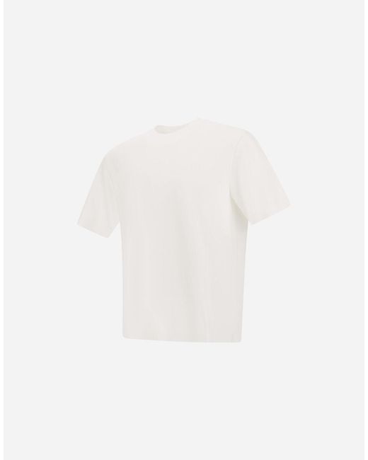 Herno White Jersey Knit Effect T-Shirt for men