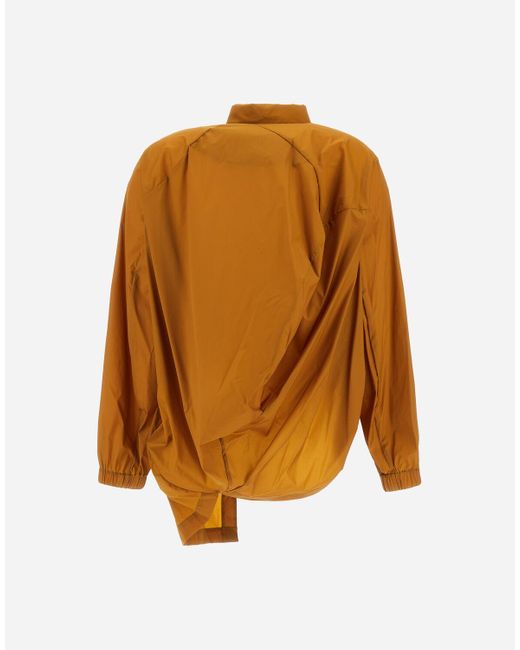 CAMICIA GLOBE IN ECO COTTON FEEL di Herno in Orange