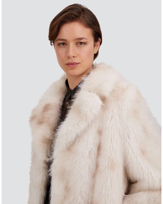 Herno Natural Lynx-Effect Fur-Touch Coat