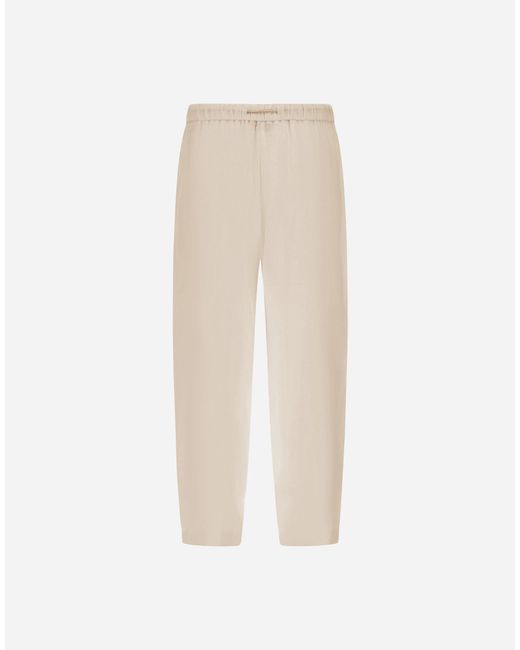 Herno White Stylish Lightweight Pant