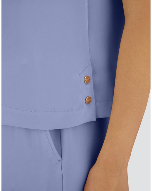 Herno Blue V-Neck Top