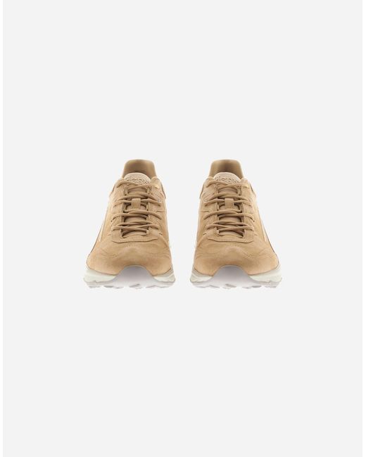 Herno White All Suede Running Sneaker