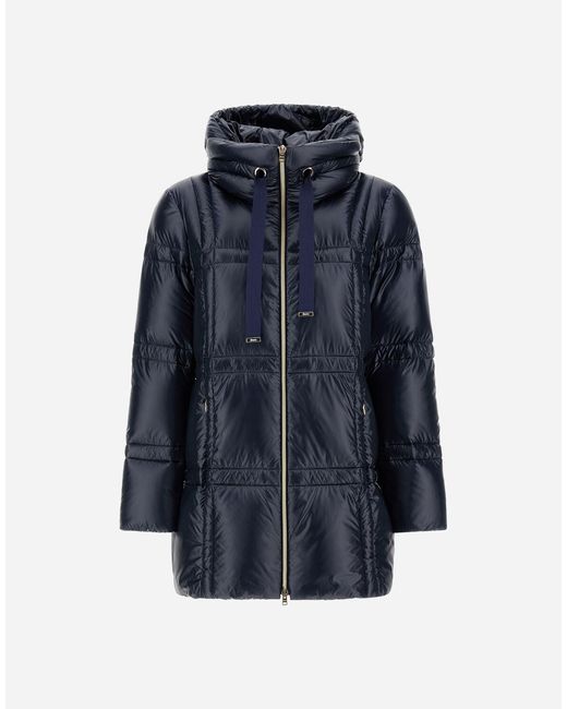 Herno Blue A-Shape Jacket