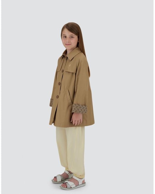 Herno Natural Gabardina De Dean Y Monogram